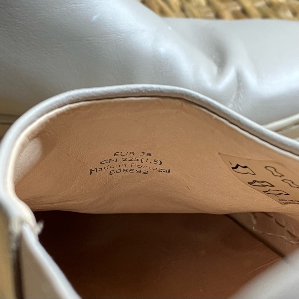COS Leather Sneakers Slip On Minimalist Lagenlook - Picture 7 of 9